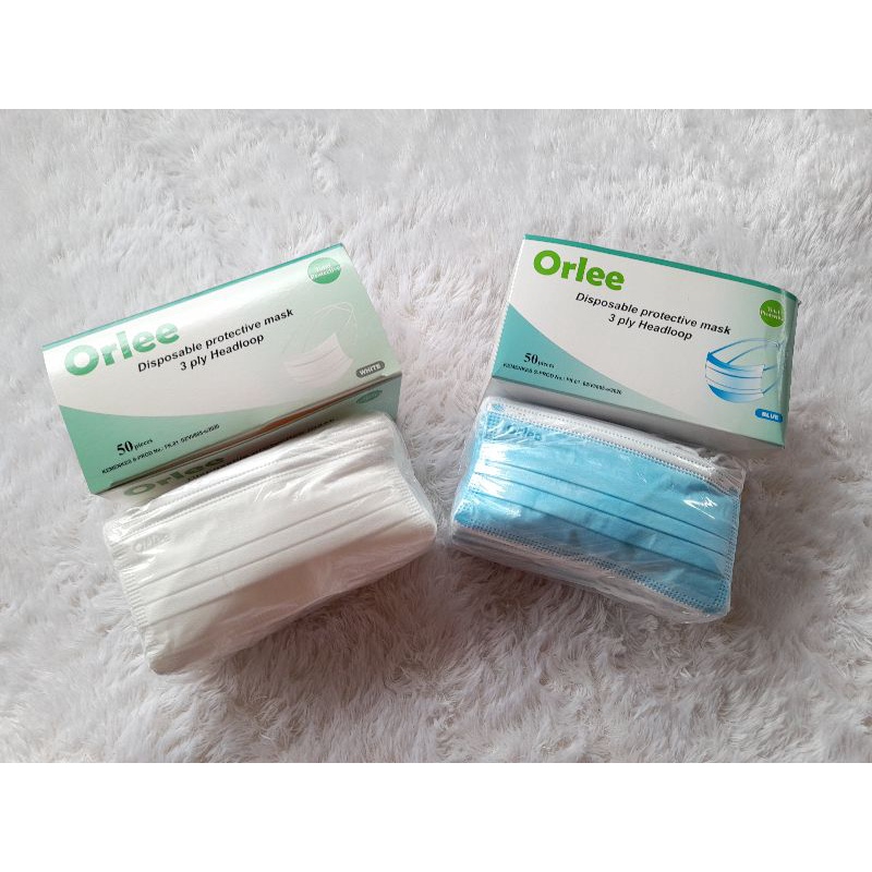 Masker Headloop (Hijab) Orlee 3Ply Isi 50pcs