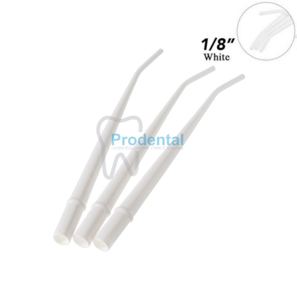 Dental Saliva Ejector / Suction Saliva 1 set 3pcs (Putih).