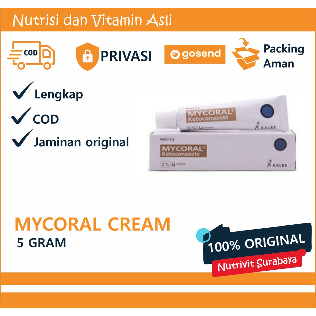 MYCORAL CREAM 5 GRAM ANTI JAMUR