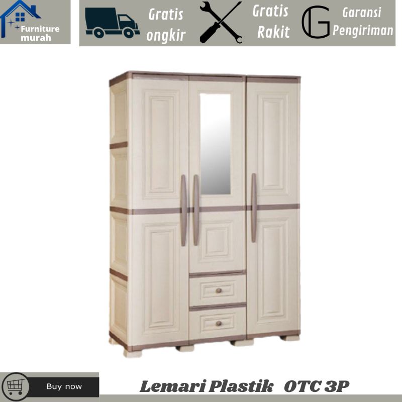 Lemari Pakaian 3 Pintu Putih Termurah Terlaris Cirebon Bandung Tegal Pekalongan Bandung Subang Garut