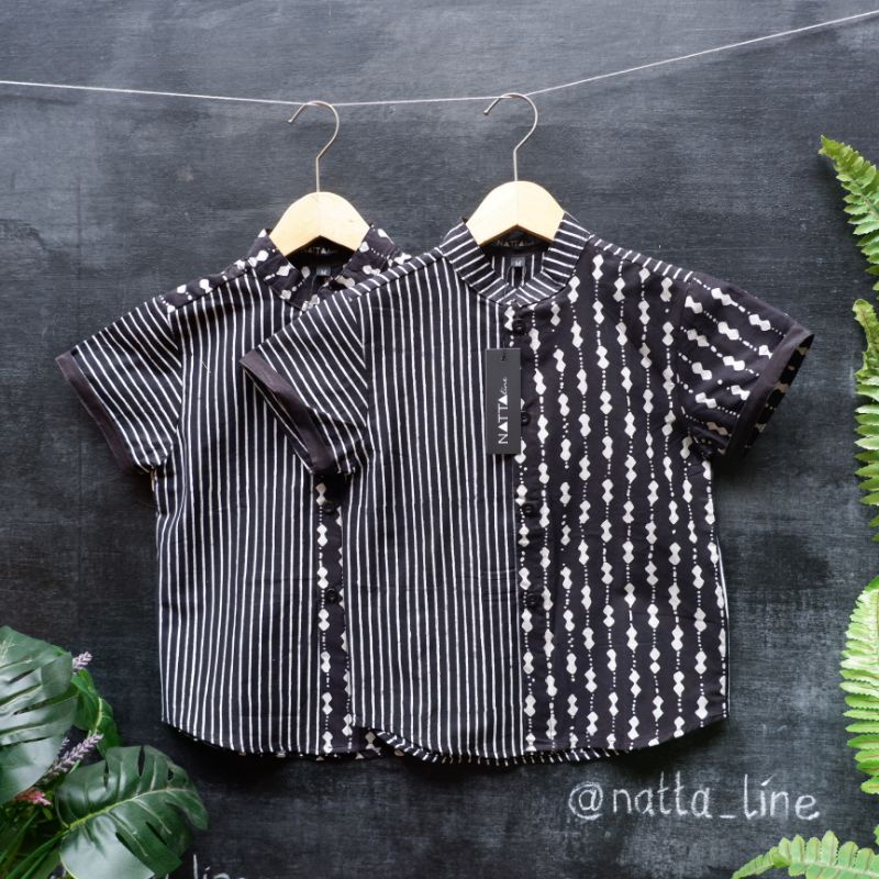 Distributor Kemeja Kojo Batik Anak Garutan Mix Motif Black By Nattaline zeg7wOuoxx9XkM