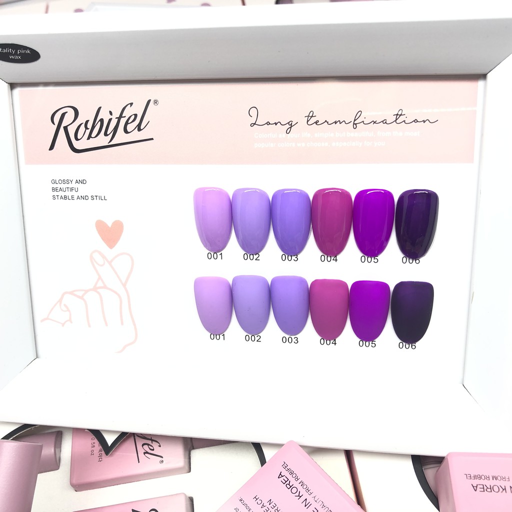 ROBIFEL SERIES BAYBERRY COLORS NAIL POLISH GEL 15ml Made In Korea