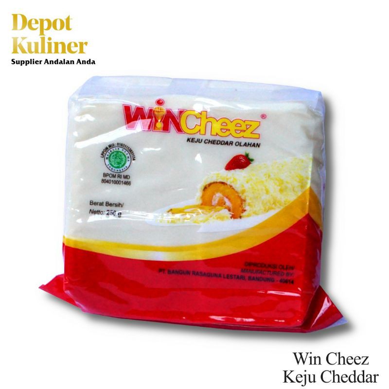 Keju Parut Win Cheese Cheddar 250 Gr