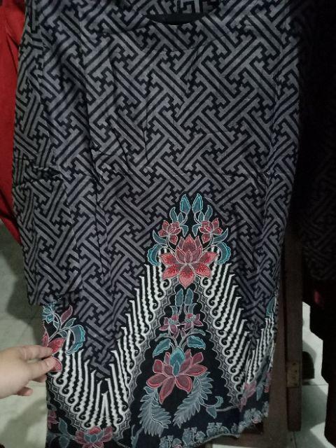 Terlaris Serut Genes Jelita Tunic Navbor Yelbor Whitbor Creambor Tunik Batik Modern Hrb030 Dolbi Dob