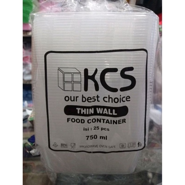 THINWALL KCS 750ML FREE DUS BENING KONTAINER PLASTIK WADAH MAKANAN KOTAK PERSEGI 750 ML ANTI PANAS MICROWAVE TEBAL MURAH PERSEGI PANJANG TEPAK KONTAINER FOOD THINWALL KCS 500ML 650ML 750ML KOTAK PERSEGI PANJANG FREE DUS BENING KONTAINER PLASTIk