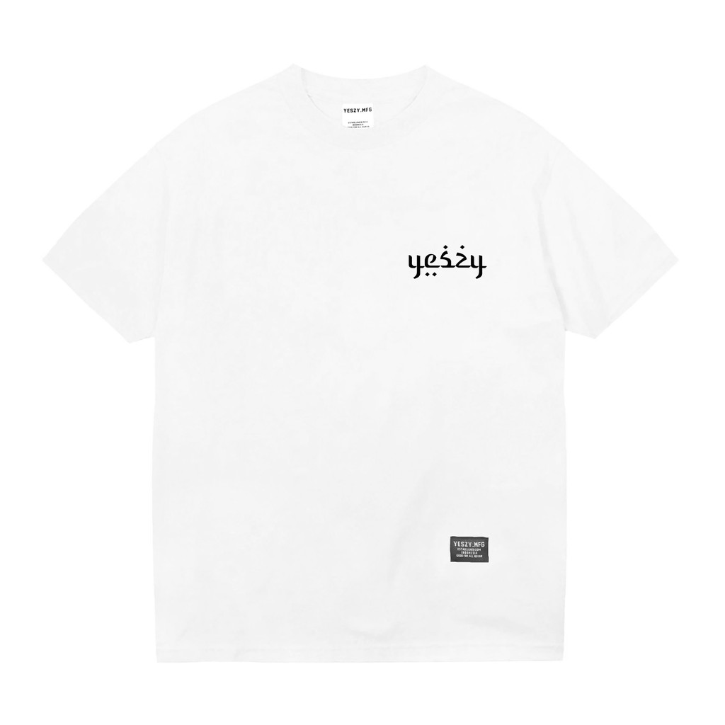YESZY.MFG Tshirt White Firdaus F Black
