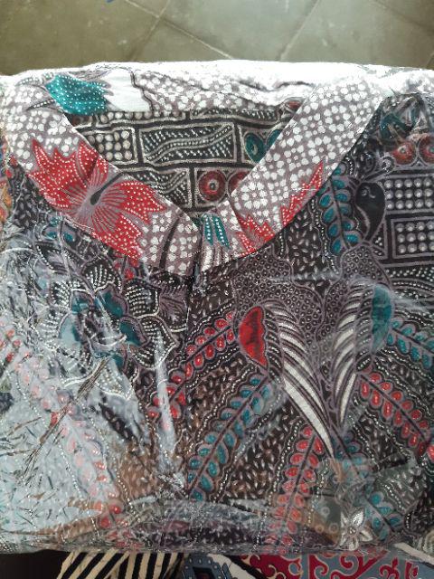 Gamis Batik Serut Cendrawasih Kupu Kombinasi
