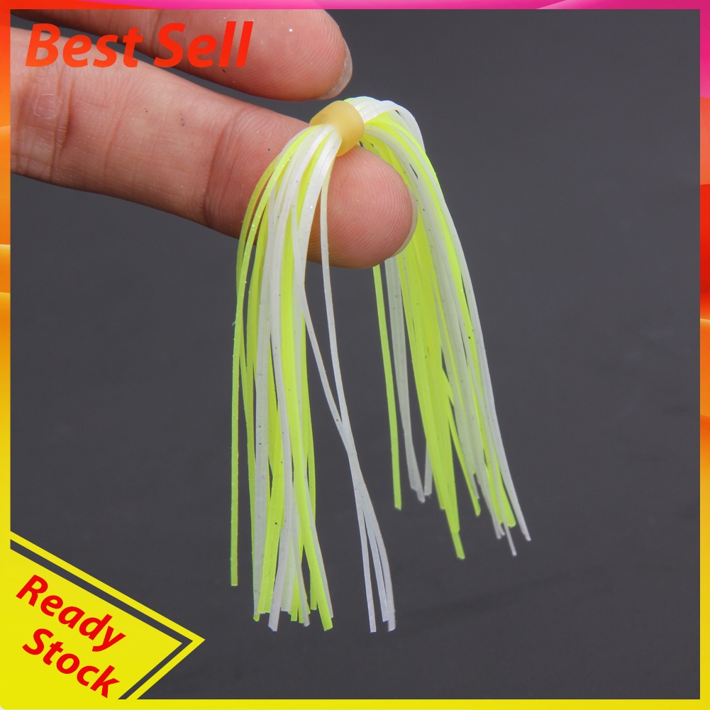 10 Bundles Legs Barred Flake Fly Tying Material Squid Skirts Lure Thread