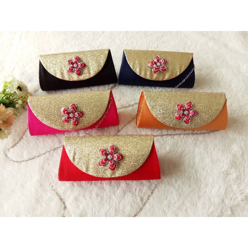 Clutch Satin NAURA Tali Rantai