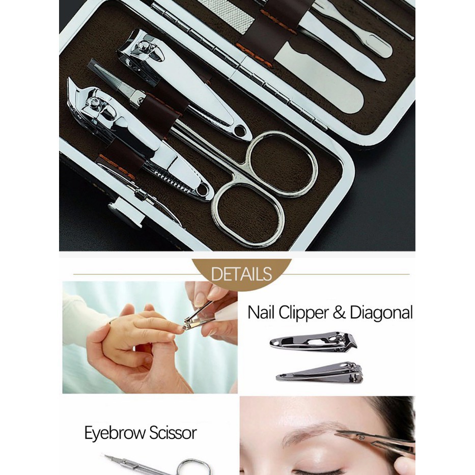 Trend-Paket Lengkap Karakter Peralatan Gunting Kuku Manicure Pedicure Set Isi 7 Pcs