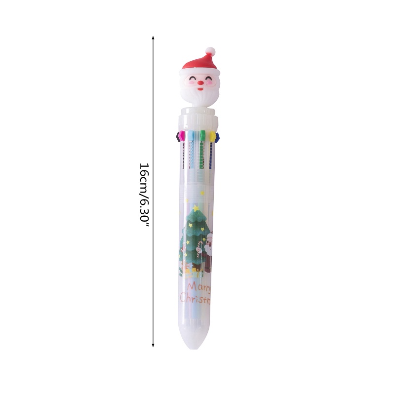Zzz Pulpen Tekan 0.5mm Multi Warna Untuk Hadiah Natal Anak Pra Sekolah 5