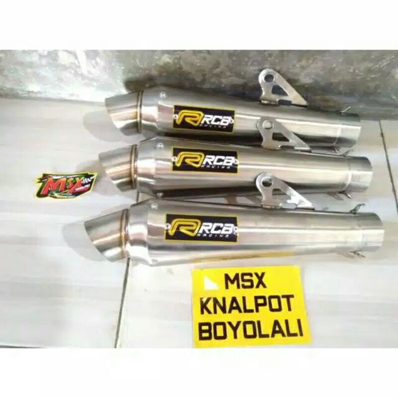 silencer knalpot RCB silencer knalpot only inlet 50 gantungan paten