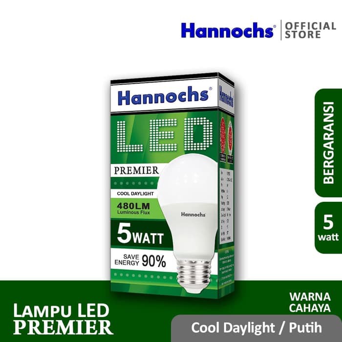 HANNOCHS Lampu LED Premier 5 Watt - Garansi 1 Tahun