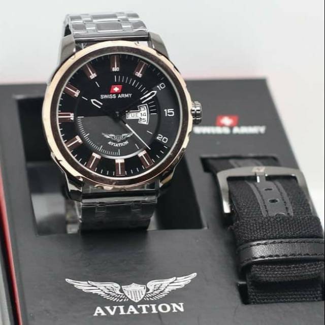 JAM TANGAN PRIA PLUS TALI KANVAS