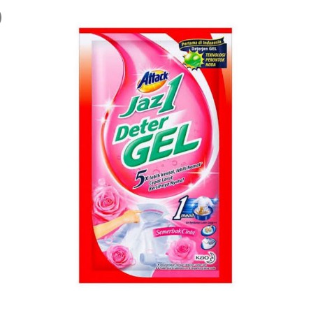 Attack Jaz1 DeterGEL Semerbak Cinta Renceng 38 Gr x 6 pcs