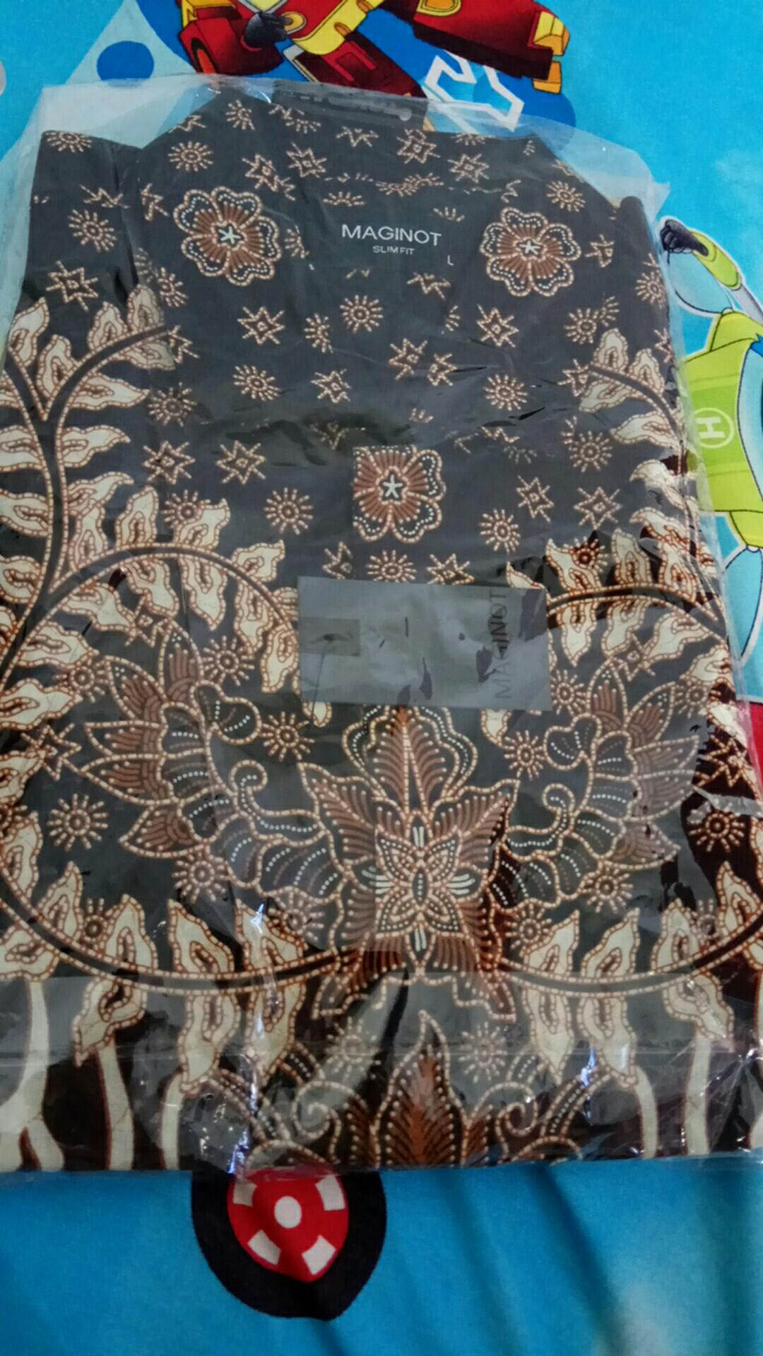 Maginot Kemeja Batik Pria Tanwira-ss Lengan Pendek