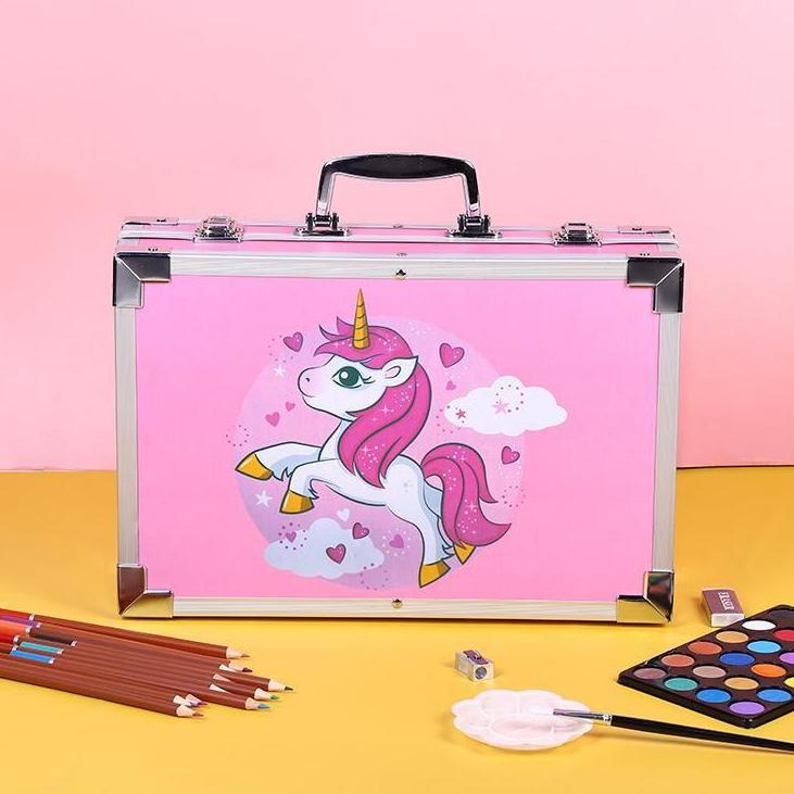 

Trendy CRAYON ART SET / KOPER SET CRAYON MEWARNAI ANAK / ALAT LUKIS ANAK /alat mengambar 145PCS 원