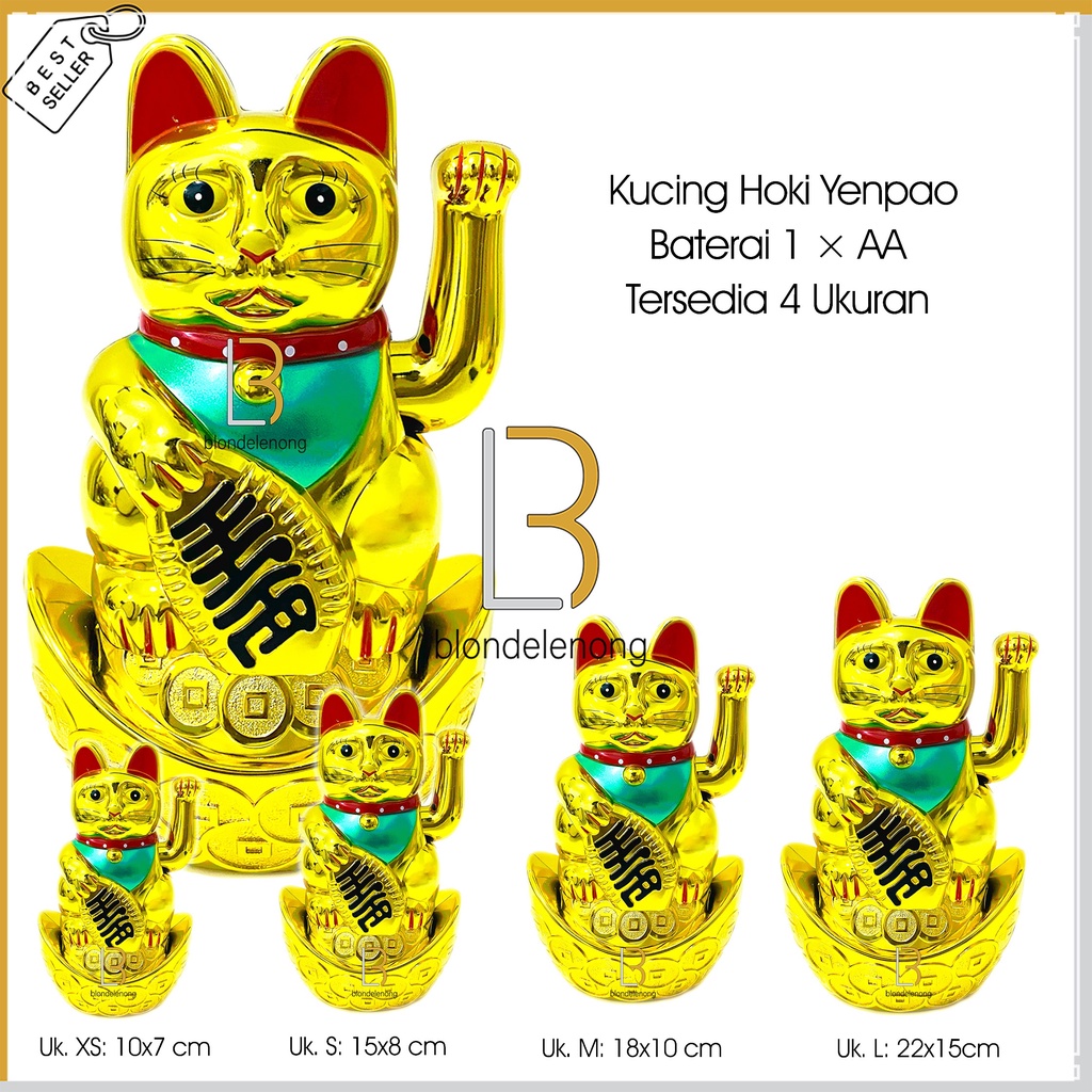 Patung Boneka Hiasan Pajangan Dekorasi Kucing Hoki Rejeki Maneki Neko Maneko Neki Keberuntungan Reje