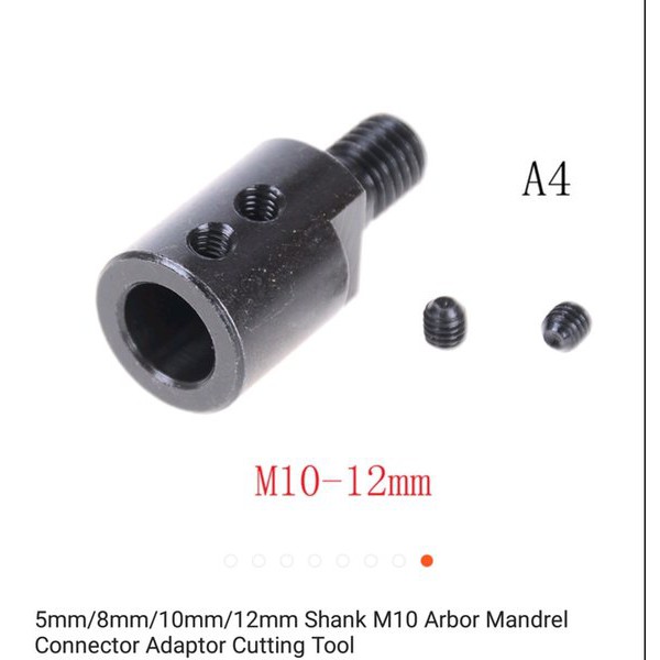 Shank 12mm M10 Arbor Mandrel Connector drill grinder connecting rod