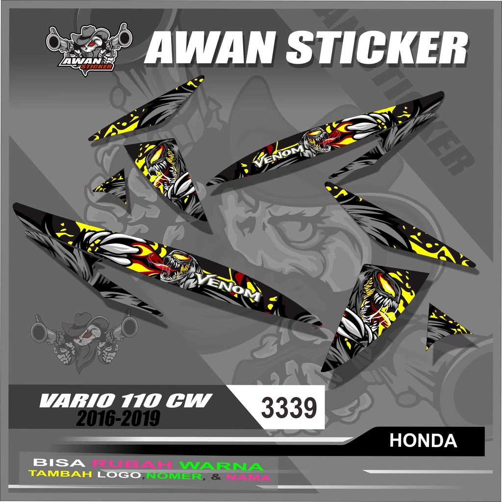 Striping Vario 110 Karbu Cw - Striping Variasi List VENOM Vario 110 Karbu Cw Racing
