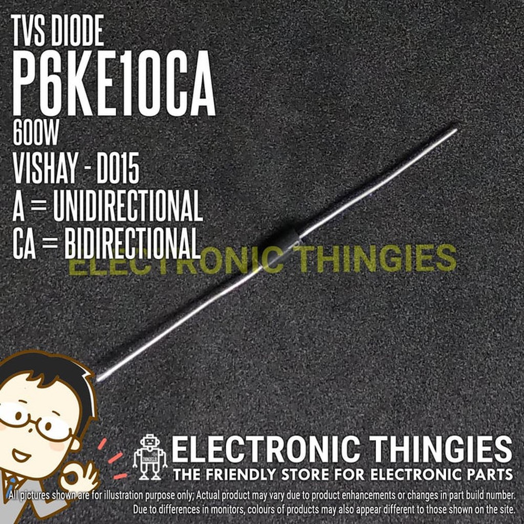 P6KE10CA DO15 TVS DIODE DIODA P6KE 10CA