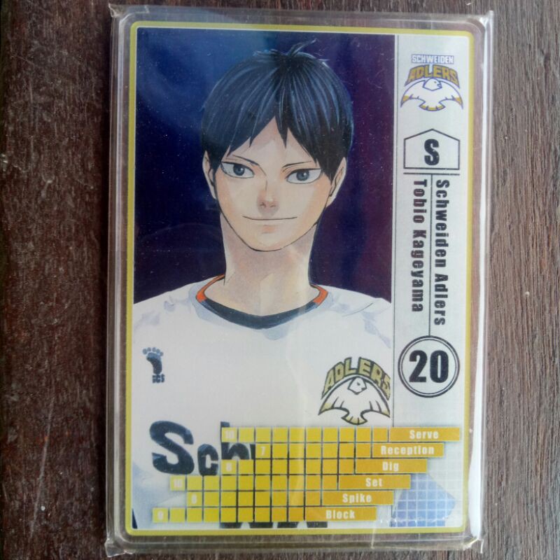 Official Kageyama HAIKYUU Status Card / PHOTOCARD / ID CARD