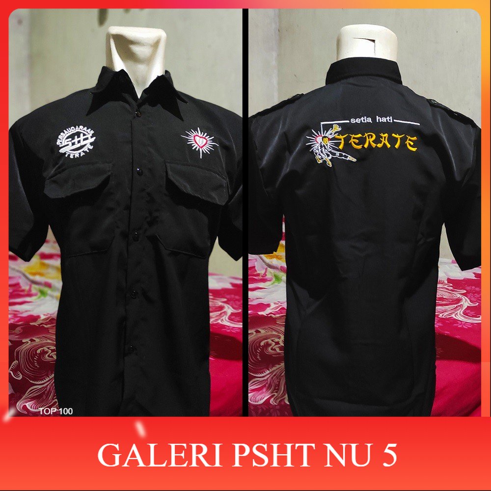 ATRIBUT PSHT- Hem PSHT Bordir-Hem PSHT Pria -Kemeja PSHT Bordir-Kemeja PSHT Terbaru