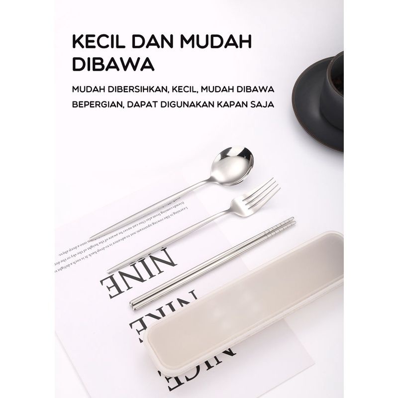 Bonbox Tableware Set Alat Makan Stainless Steel