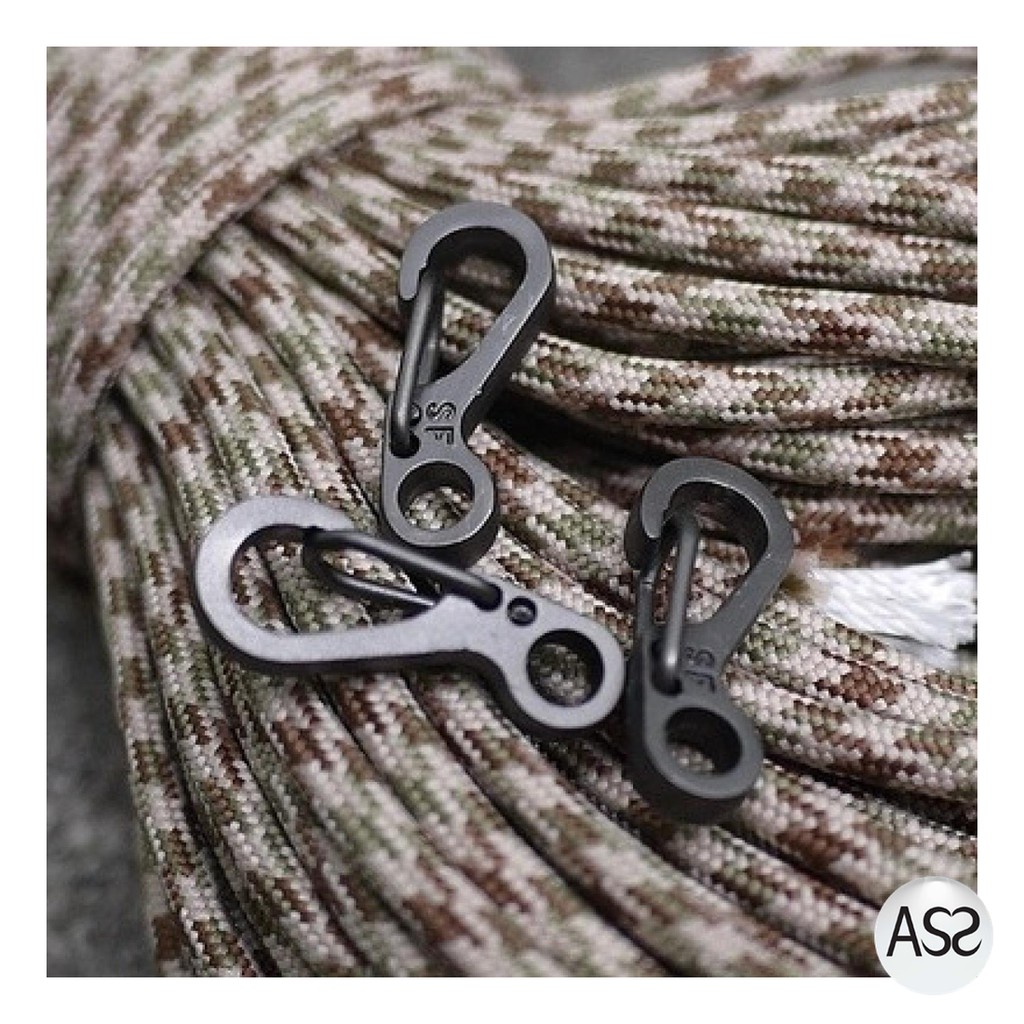 ASS Shop - Mini Spring Keychain Hanging Buckle Quickly Key Ring Carabiner / Alat Bantu Tali