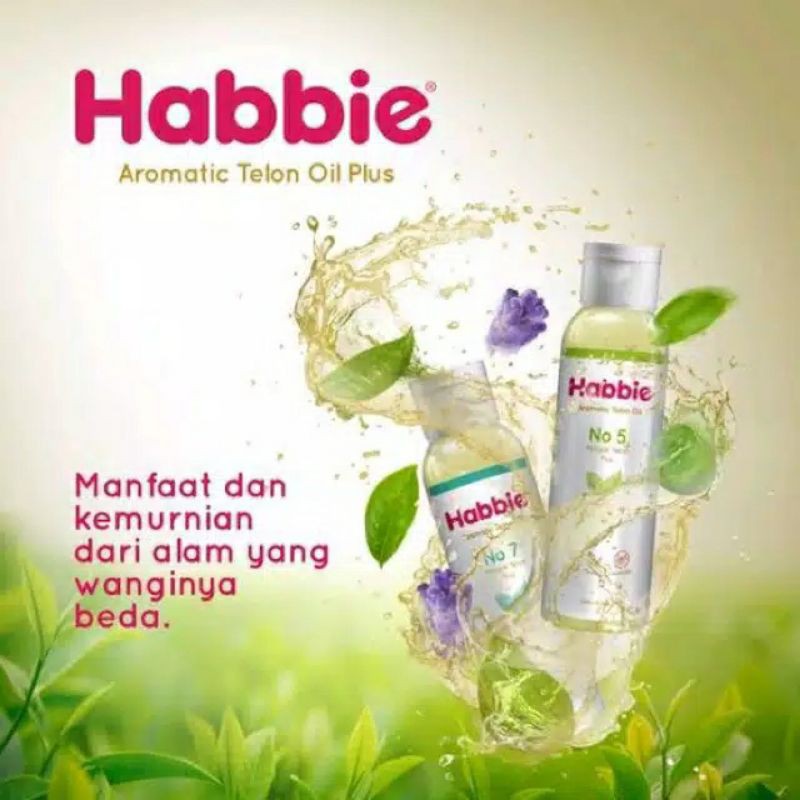 Habbie minyak telon wangi bayi aromatic telon oil anak jasmine matcha green oolong black bouque tea