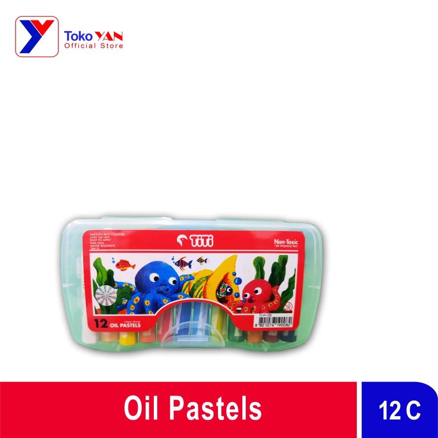 

Titi Krayon Minyak 12 Warna / Crayon 12 Colors Oil Pastels TI-P-12S