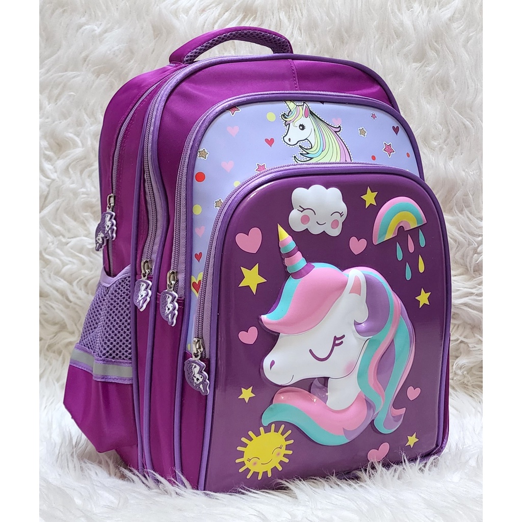 Ransel Sekolah SD Unicorn 4 Resleting Import