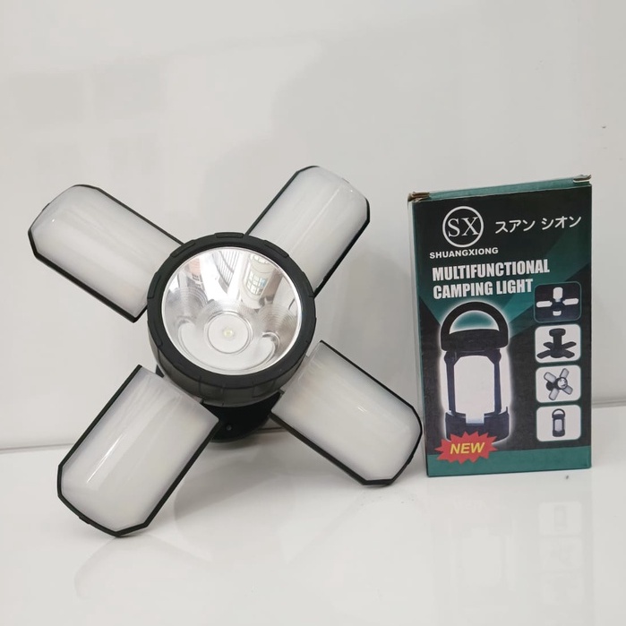 [BAYAR DI TEMPAT] LAMPU CAMPING SHUANGXIONG MULTIFUNCTIONAL RECHARGEABLE CAMPING LAMP