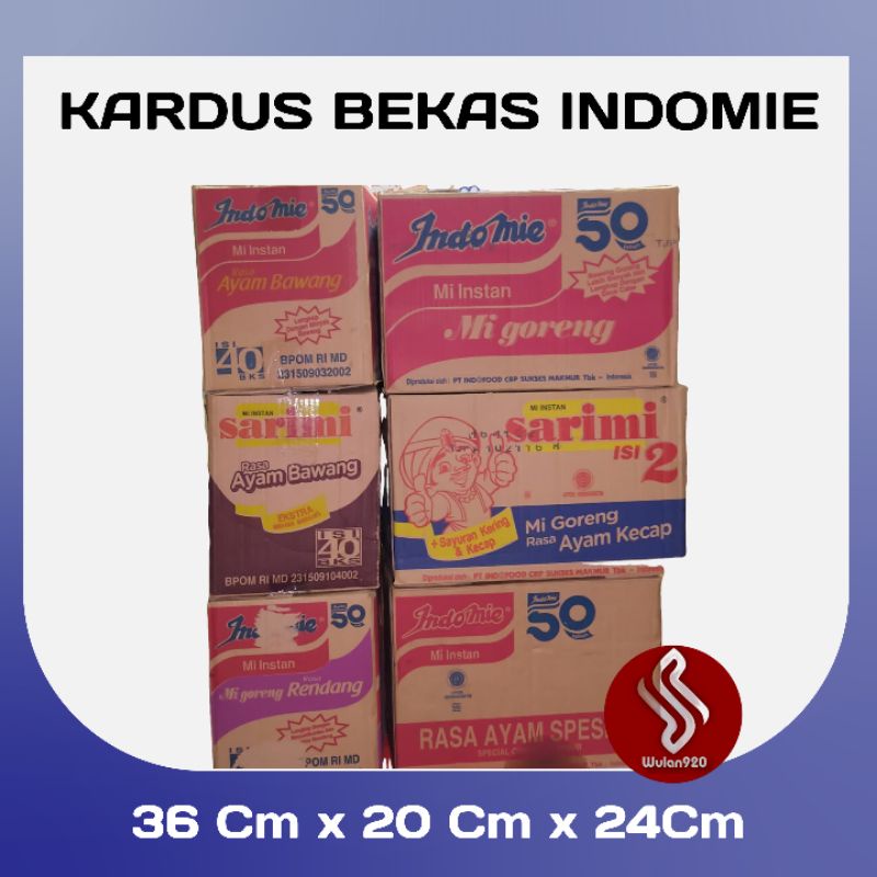 Jual Kardus Bekas Indomie 36 Cm X 20 Cm X 24 Cm Indonesiashopee Indonesia 