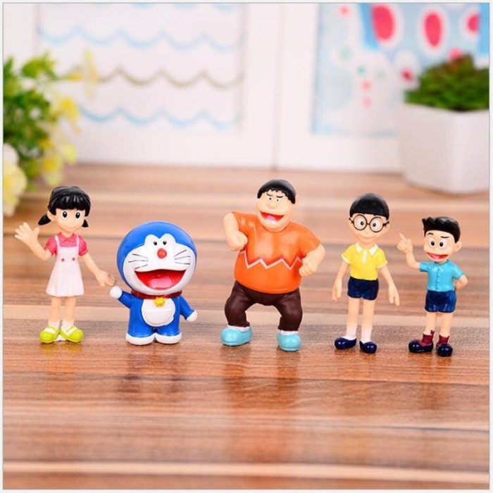 Doraemon Nobita Nobi Minamoto Shizuka Isi 5pcs/Set Action Figure