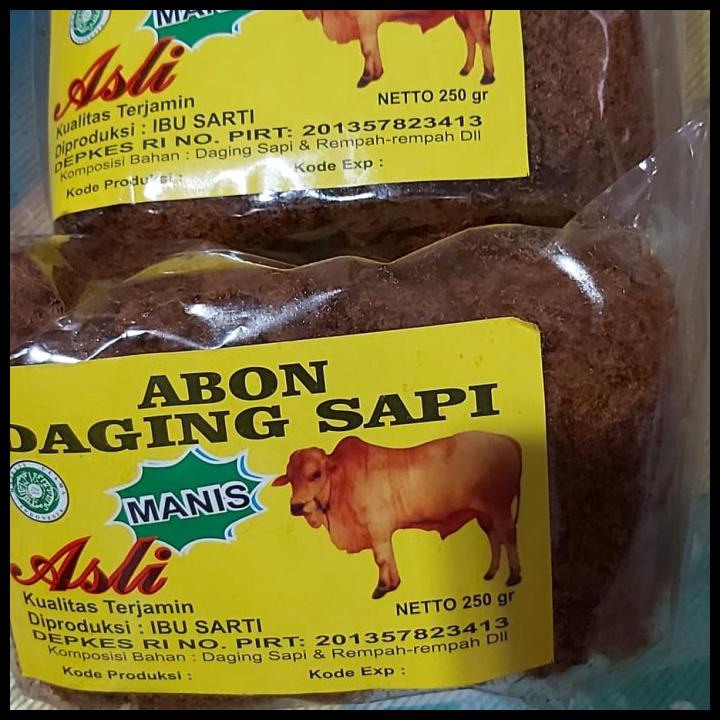 

DISKON TERBATAS !!! PROMO PAKET ABON SAPI BU SARTI ASLI SURABAYA ISI 2 X 250 GR TERLARIS