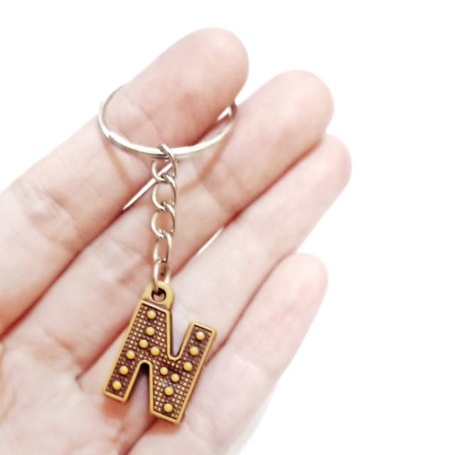 Gantungan Kunci Inisial Etnik  | ethnic Initial Key Chain