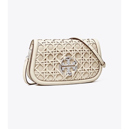 NEW Authentic Tory Burch 81976 Miller Basket Weave Convertible Shoulder Bag