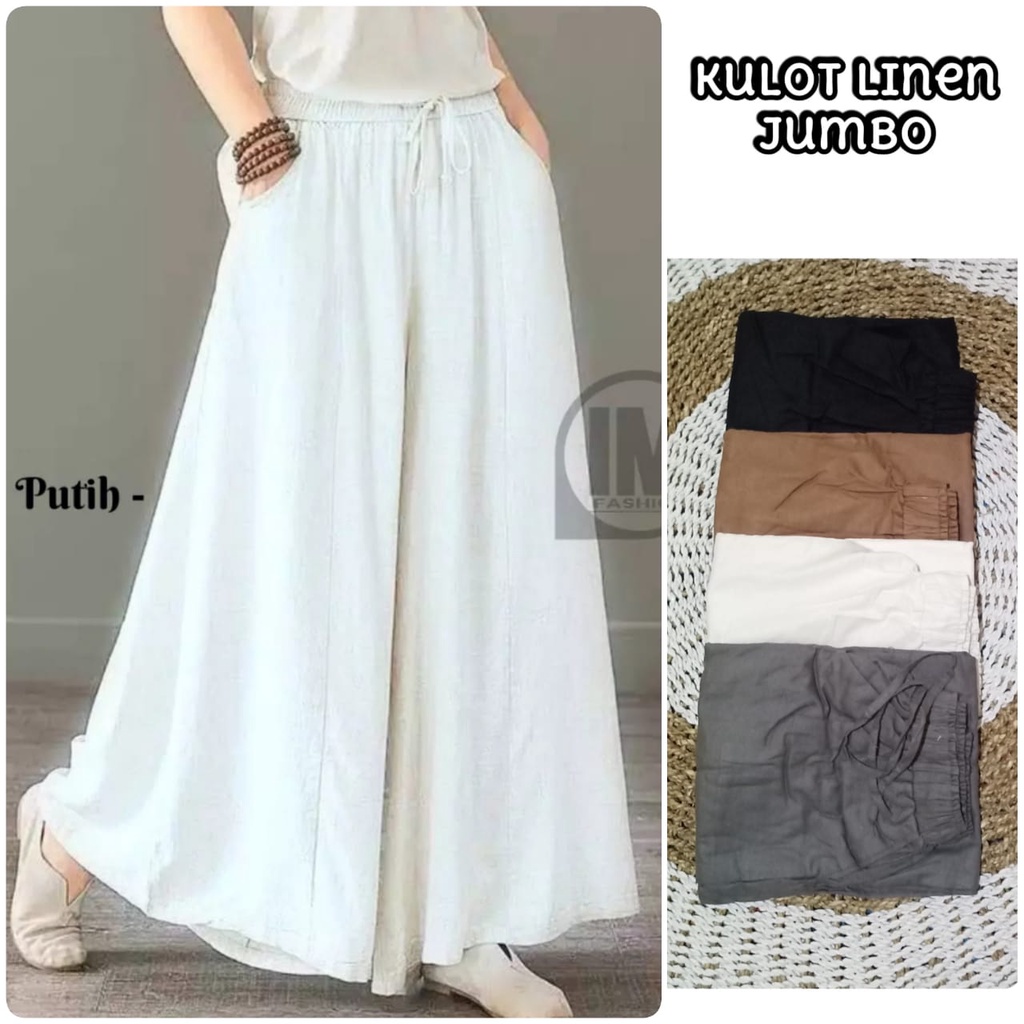 KULOT JUMBO WANITA BAHAN KATUN TWILL UKURAN ALLSIZE SAMPAI XXL