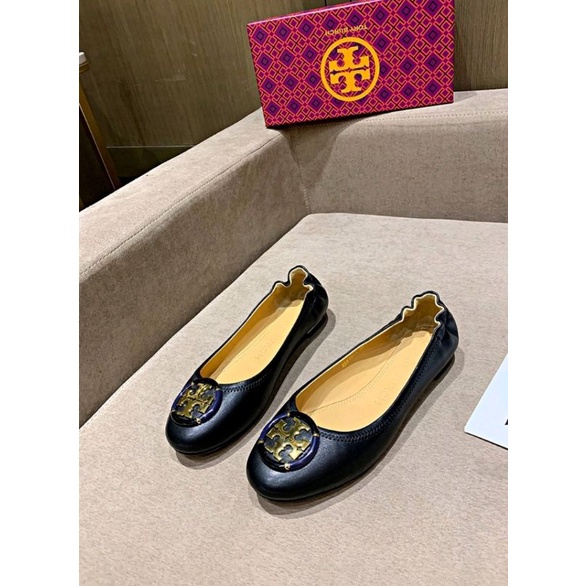 Tory Burch dancing shoes flat shoes women shoes leather shoes fashion