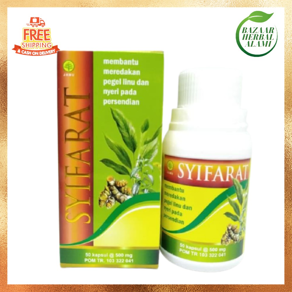 

Kapsul Syifarat 50 Kapsul Obat Asam Urat Nyeri Sendi Dan Rematik
