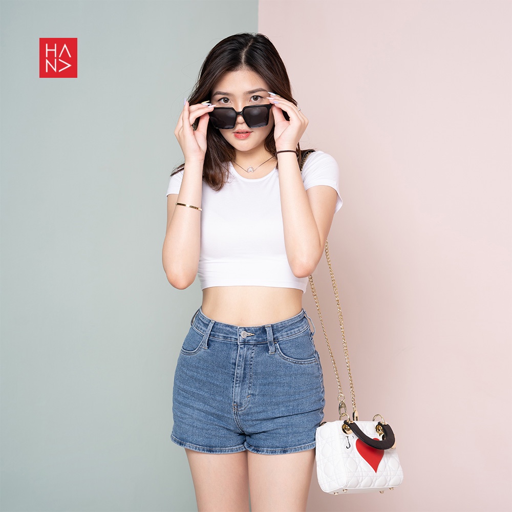 HanaFashion JKT - Mey Backless Crop Top Kaos Wanita - CT070