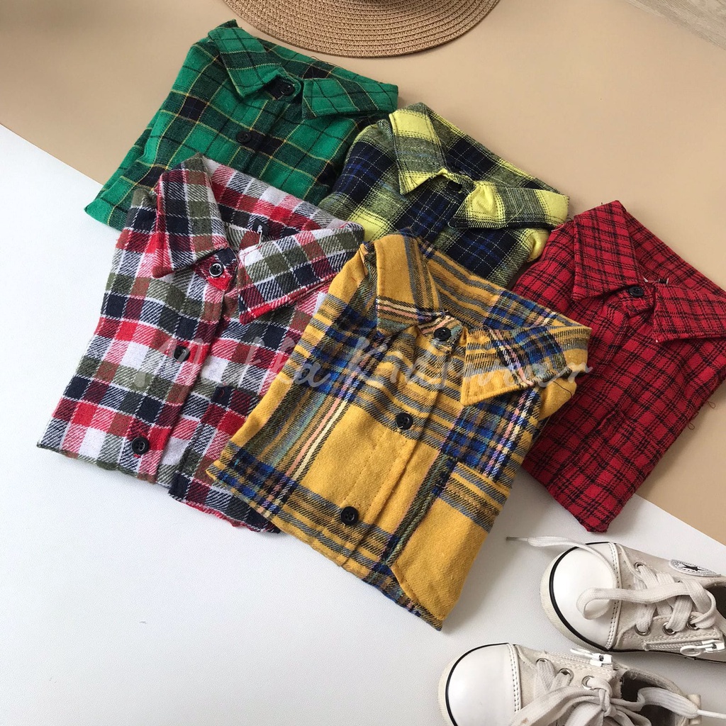 KEMEJA FLANEL ANAK UNISEX (1-4 TAHUN)