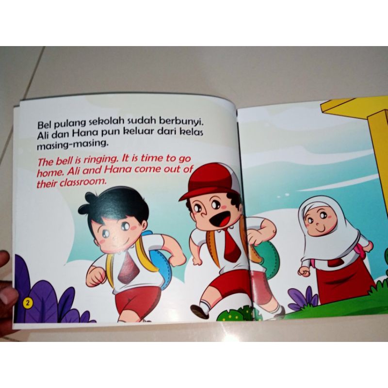 buku paket isi 7 buku, seri mengenal kalimat thayyibah blingual full colour 24 halaman