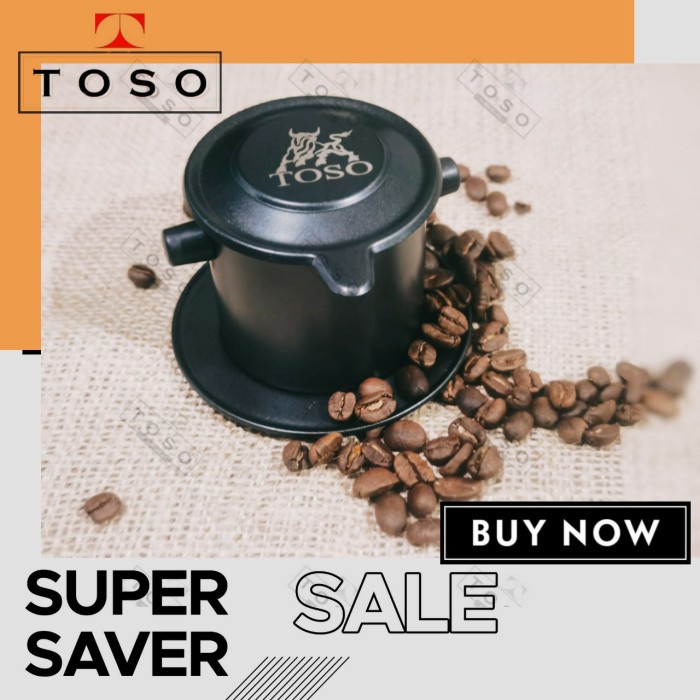 TOSO BLACK LONG CAM SEKRUP VIETNAM DRIP COFFEE MAKER SARINGAN KOPI