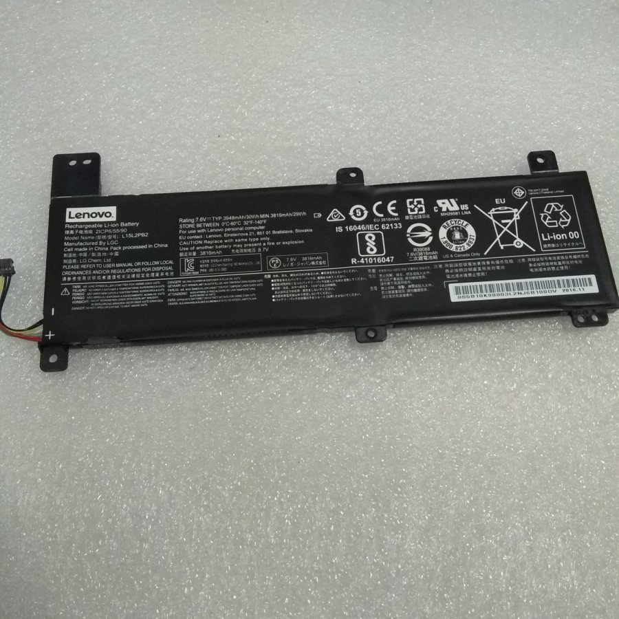 Baterai ORIGINAL LENOVO IdeaPad 310-14iKB 310-14iSK L15M2PB2 L15L2PB2 L15L2PB4