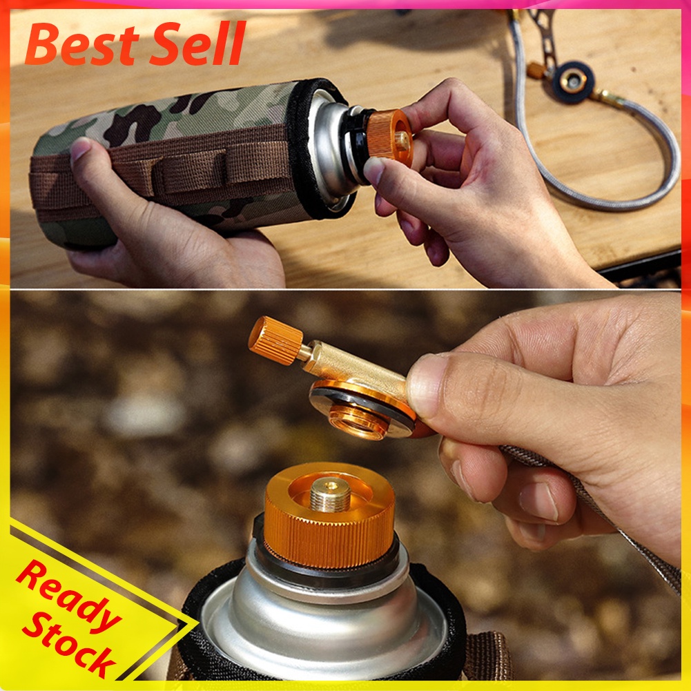 Outdoor Camping Hiking Gas Tank Adapter Stoves Split Gas Furnace Converter