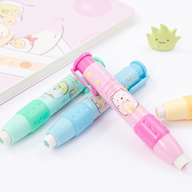 KENSHO Penghapus Cetek Click Eraser Sumikkogurashi Lucu Import