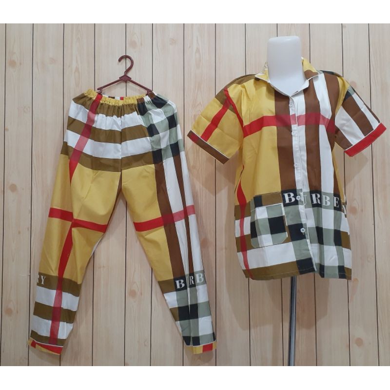 Piyama Wanita Celana Panjang Bahan Katun, piyama murah, pakaian wanita