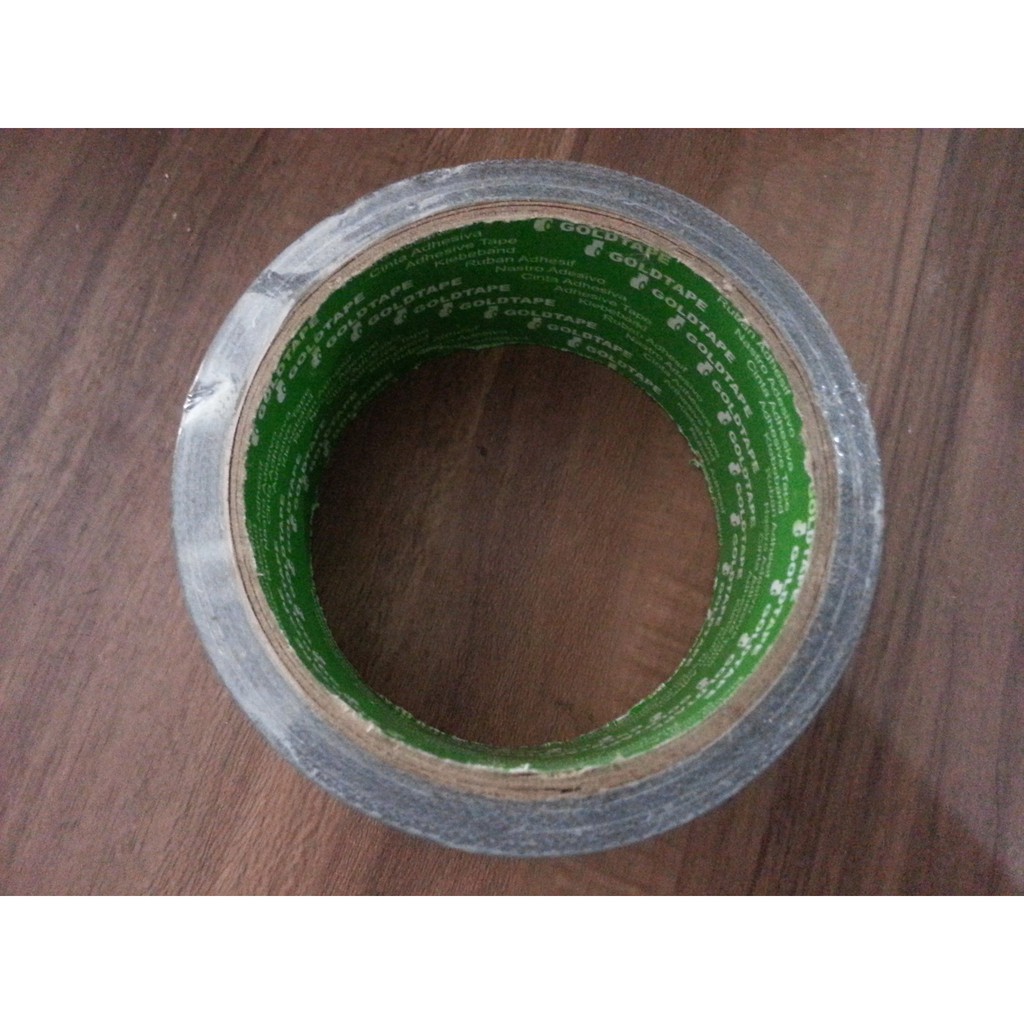 Isolasi / LAKBAN HITAM TEBAL Green merk Goldtape lengket rekat